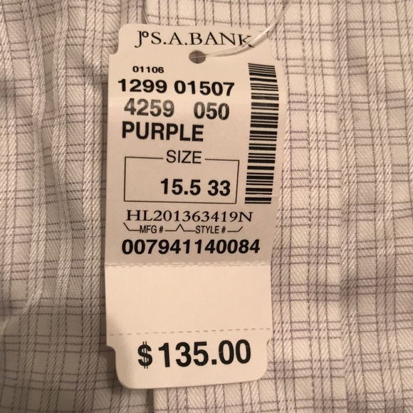 Jos. A. Bank Wrinkle fee Dress Shirt - Picture 2 of 4